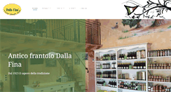 Desktop Screenshot of frantoiodallafina.com